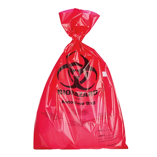 Vernichtungsbeutel PP rot, 400x780x0,050mm